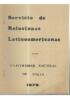 Servicio de Relaciones Latinoamericanas - Universidad Nacional de Salta - 1975